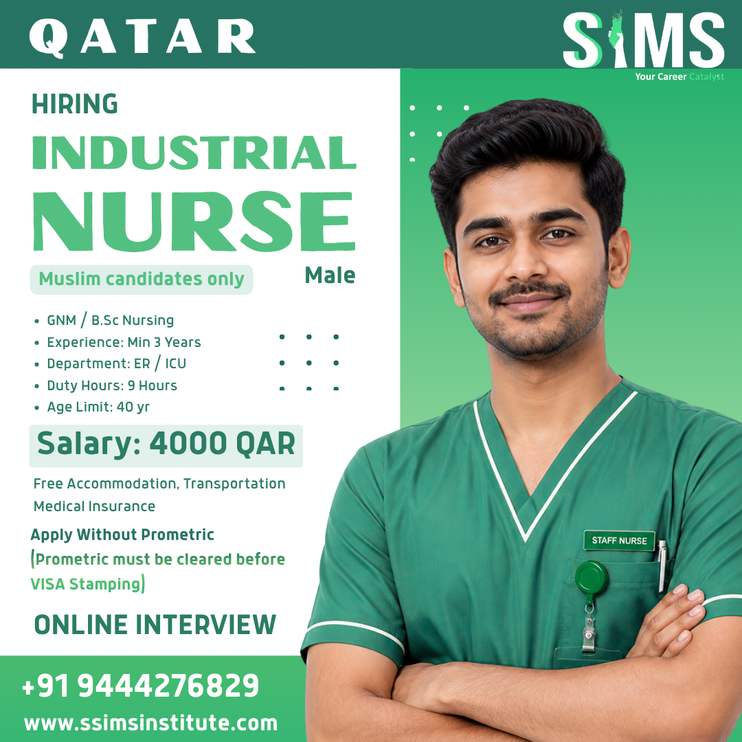 Industrial Nurse Jobs in Qatar — job poster